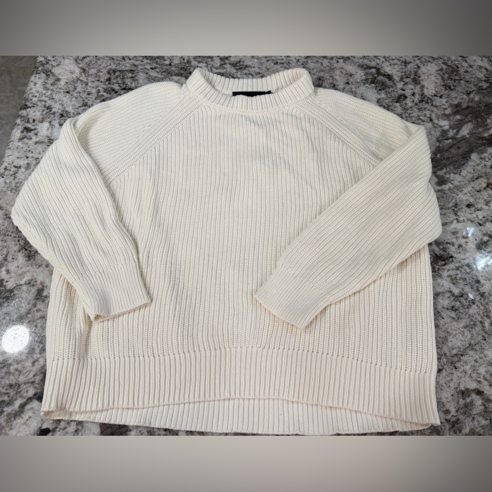 Jenni Kayne Women’s Cotton Fisherman Sweater Size Small - Picture 2 of 8